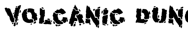 Volcanic Dungeon font preview